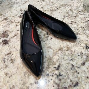 Rockport Total Motion Adelyn Ballet Flat Black Patent Size 5 New